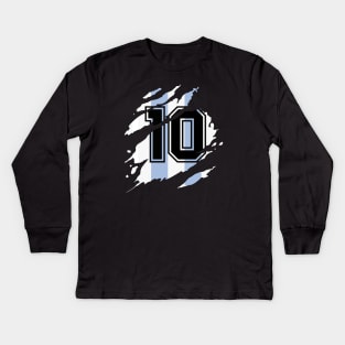 Maradona/Messi soul Kids Long Sleeve T-Shirt